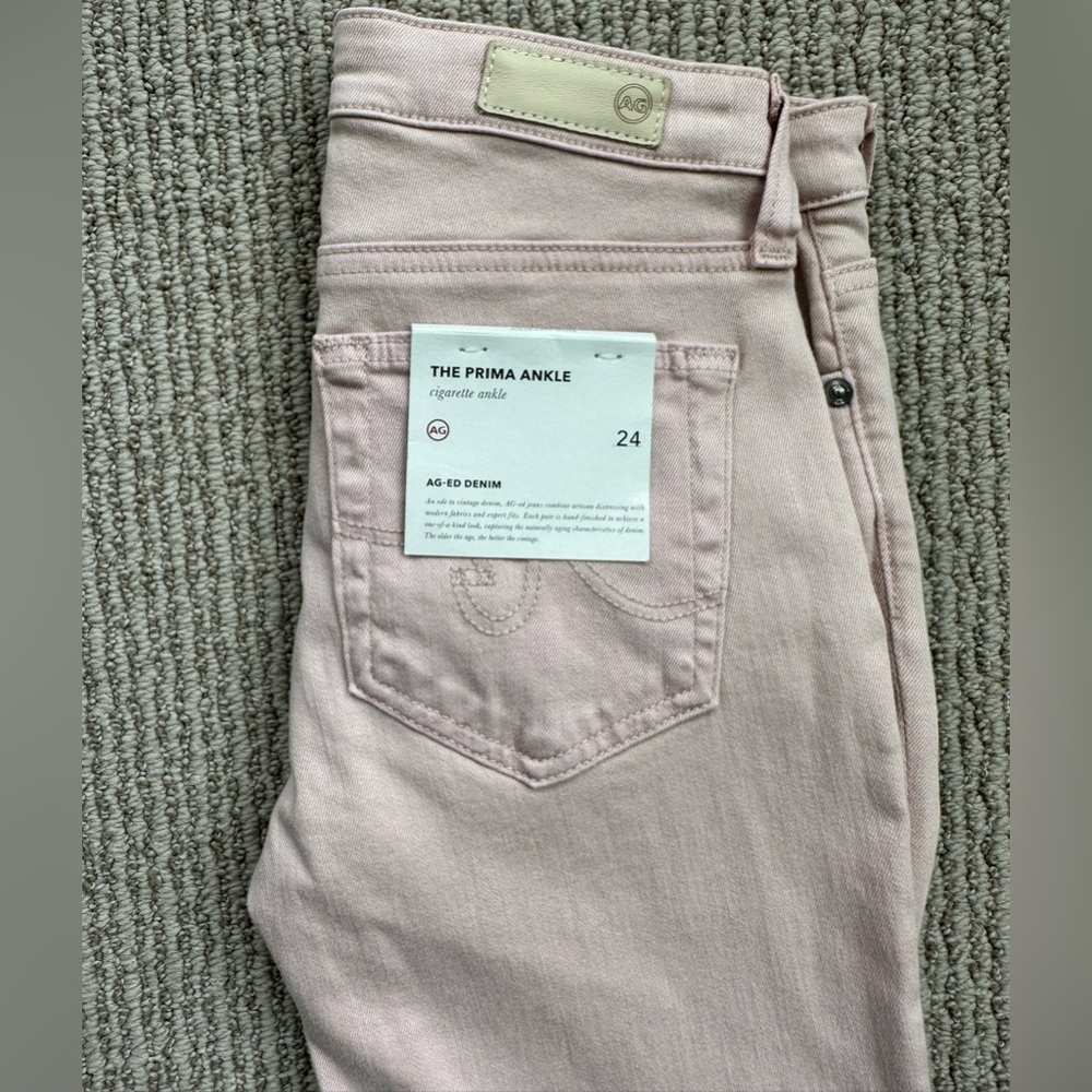 NWT | AG Adriano Goldschmied | Women’s 24 | The Prima Ankle | Pink Denim